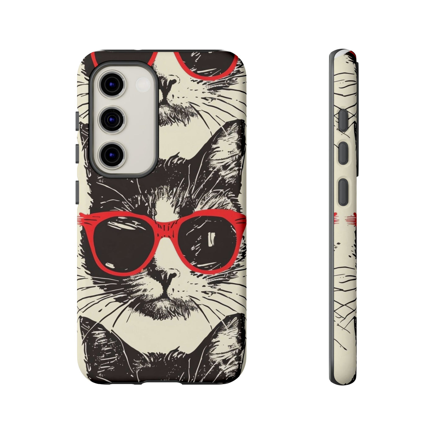 Phone Case: Sassy Cat Phone Case, Cute Cat Lovers Gift, Pet Lover Accessory, Fun Cat Phone Cover, Stylish Gadget Protection