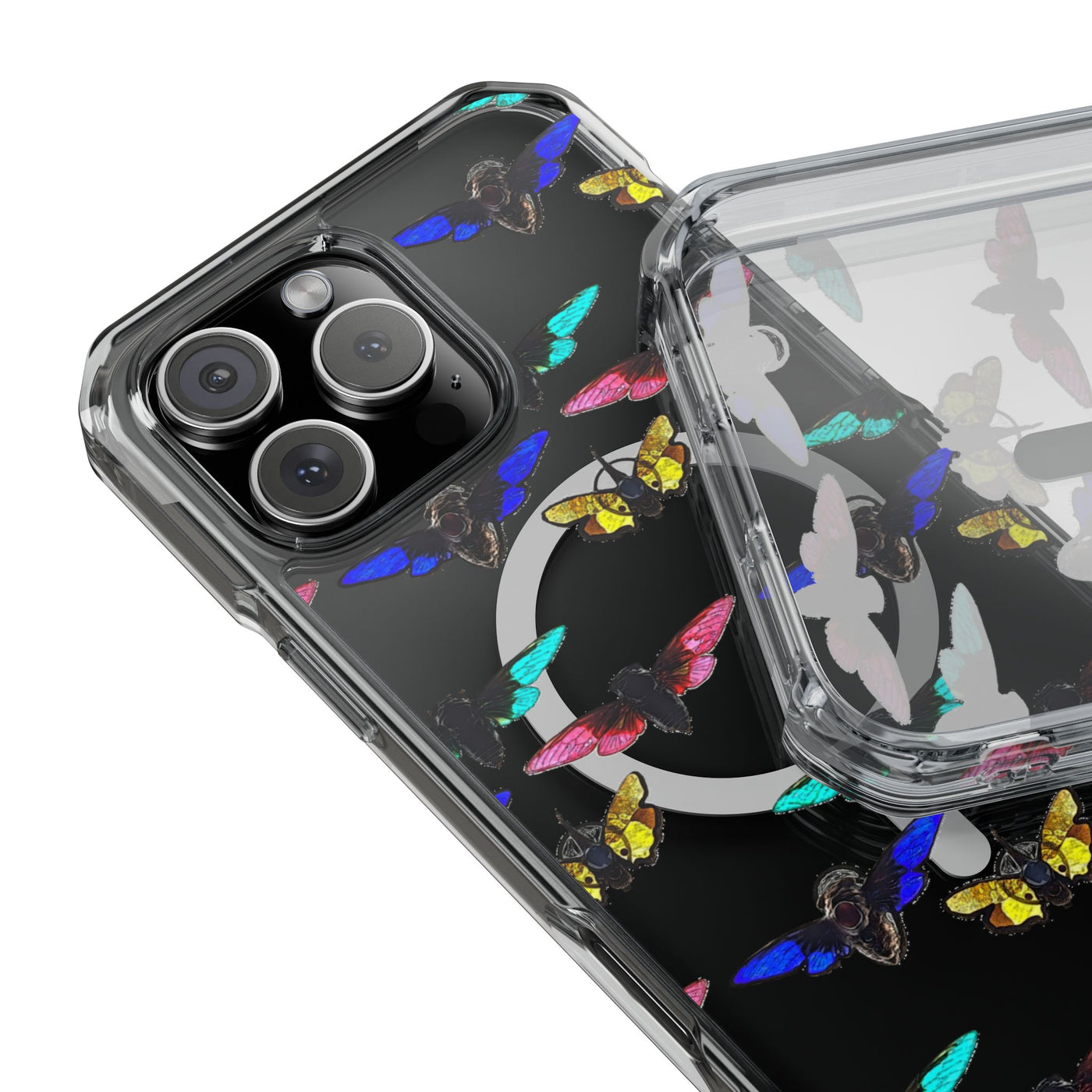 Phone Case: Magnetic Glow Moth Clear Impact Iphone Case