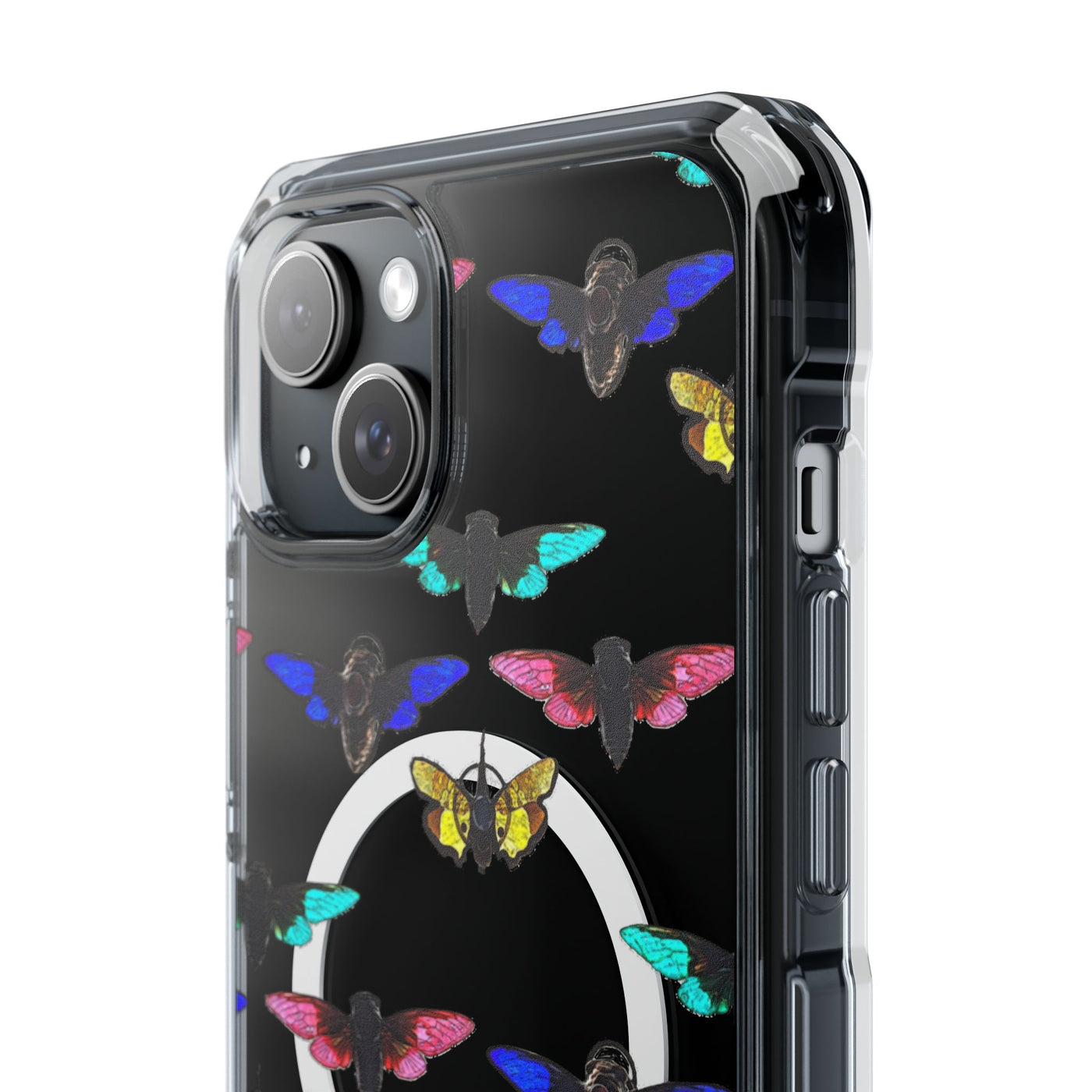 Phone Case: Magnetic Glow Moth Clear Impact Iphone Case