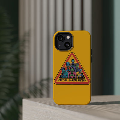 Phone Case: Zombie-Themed Tough Case for iPhone, Caution Digital Undead Phone Cover, Phone Accessory for Halloween, Unique Gift Idea, Trendy Phone [...]