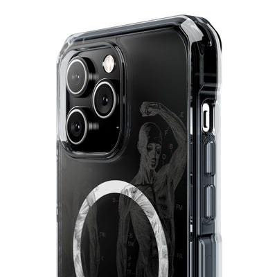 Phone Case:  Subtle Antique Skeletons Magnetic Clear Impact Case for iPhone