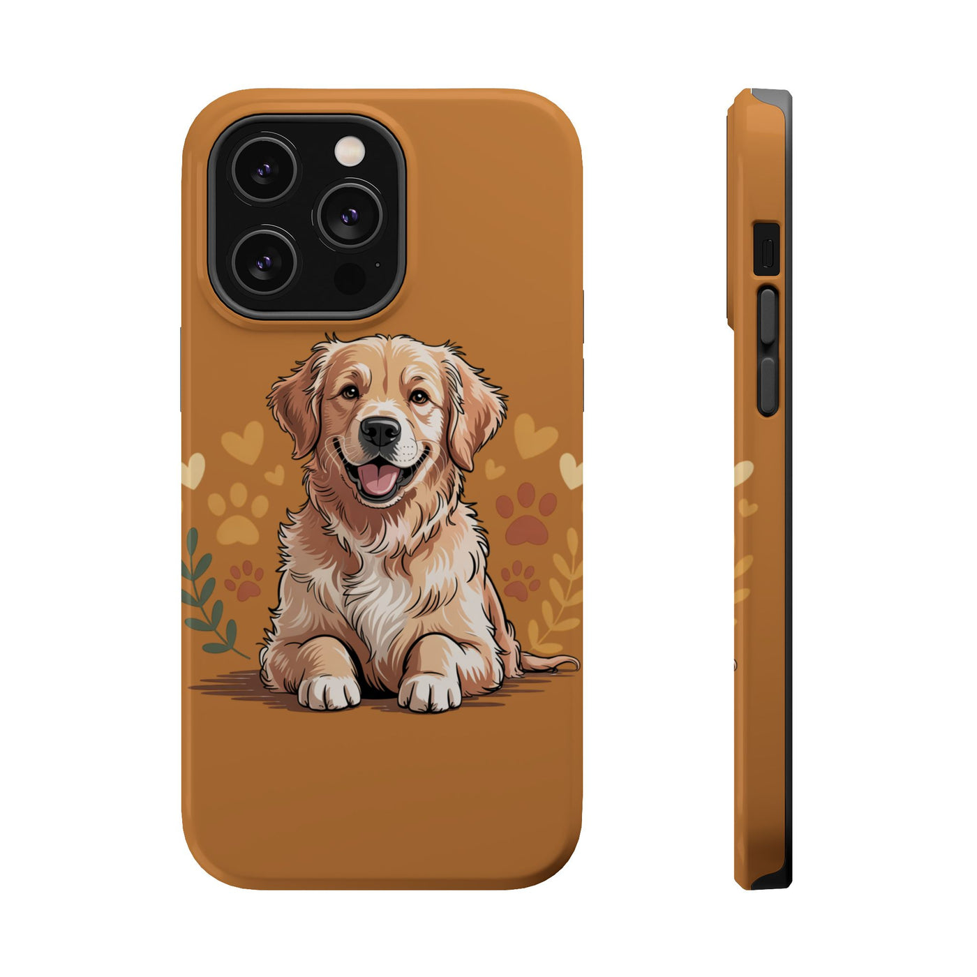Dog Lover Magnetic Phone Case, Cute Pet Cases for iPhone, Dog-themed Phone Covers, Golden Retriever Case, Gifts for Dog Owners