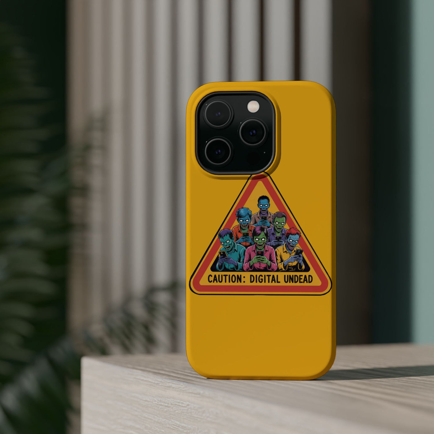 Phone Case: Zombie-Themed Tough Case for iPhone, Caution Digital Undead Phone Cover, Phone Accessory for Halloween, Unique Gift Idea, Trendy Phone [...]