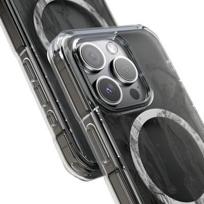 Phone Case:  Subtle Antique Skeletons Magnetic Clear Impact Case for iPhone