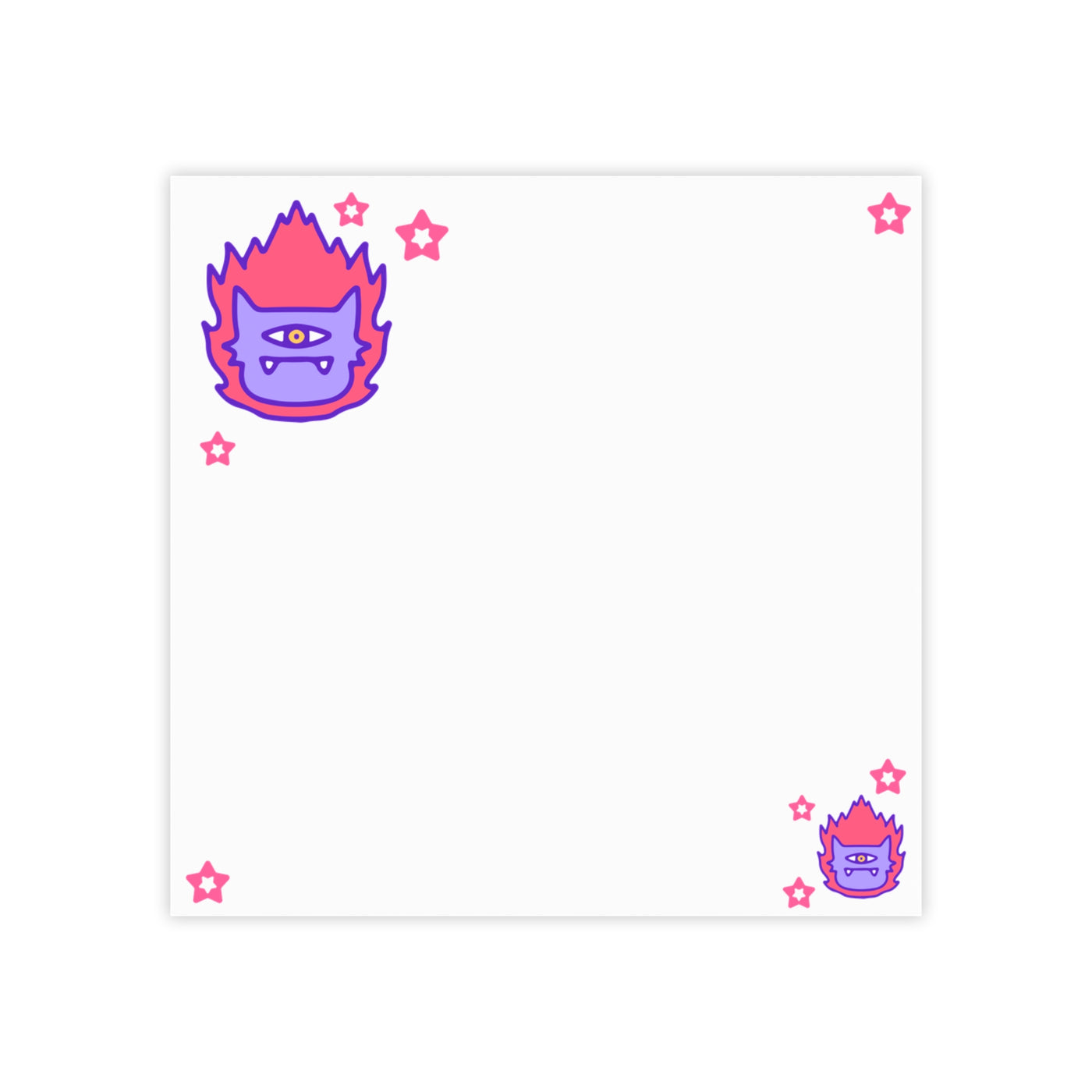 Sticky Note Pad: Kitty Cyborg