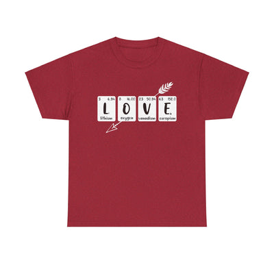 Unisex Heavy Cotton Tee - Love Elements Chemistry Shirt
