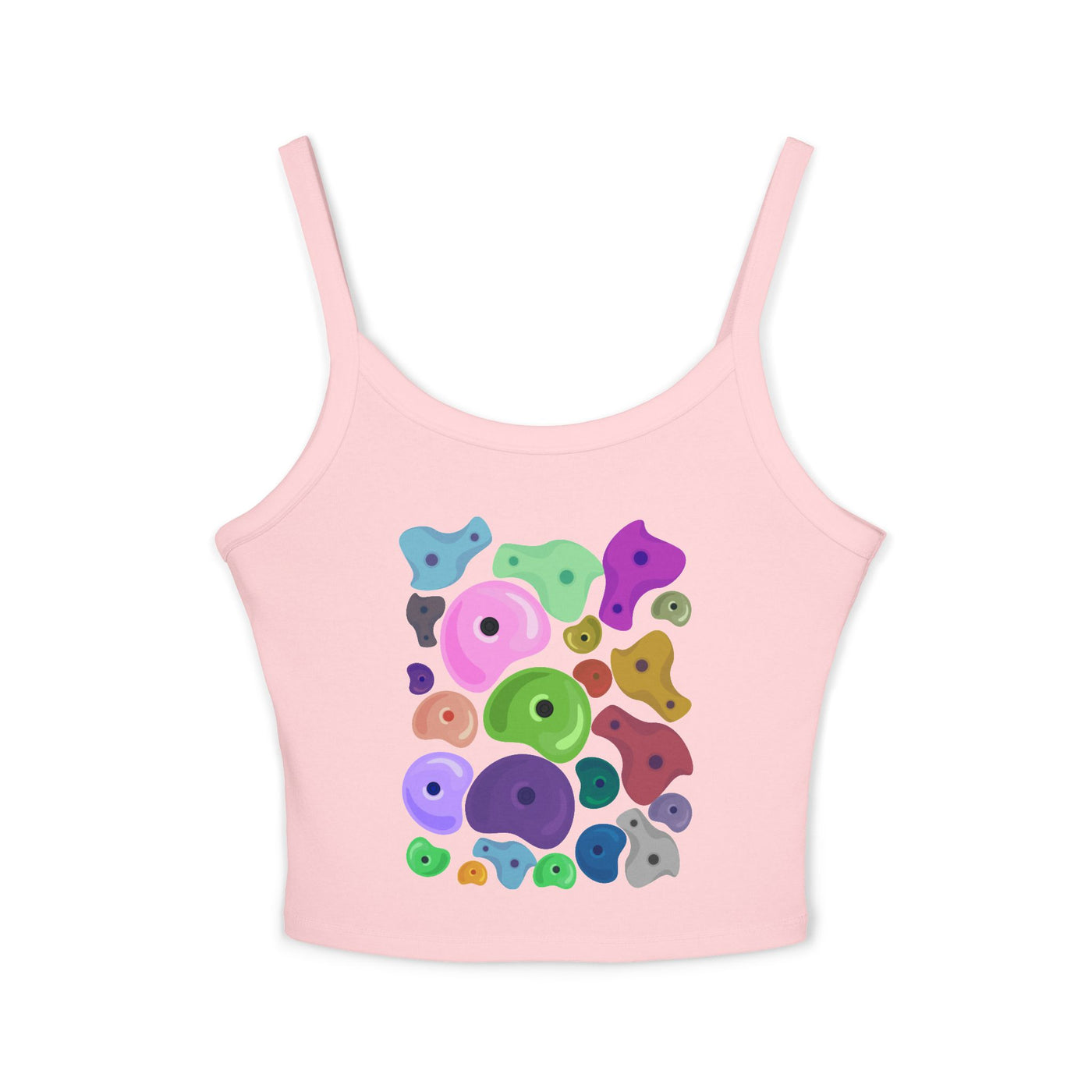 Tank Top: Rock Climbing Design | Women's Spaghetti Strap Style