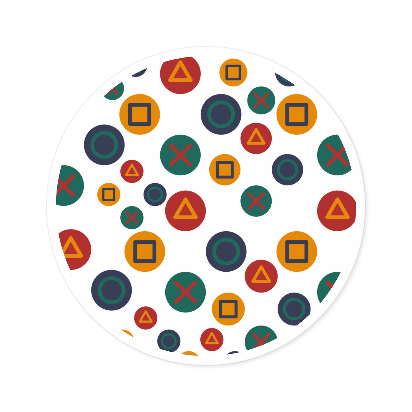 Stickers: Gamer Button Design | Round Style