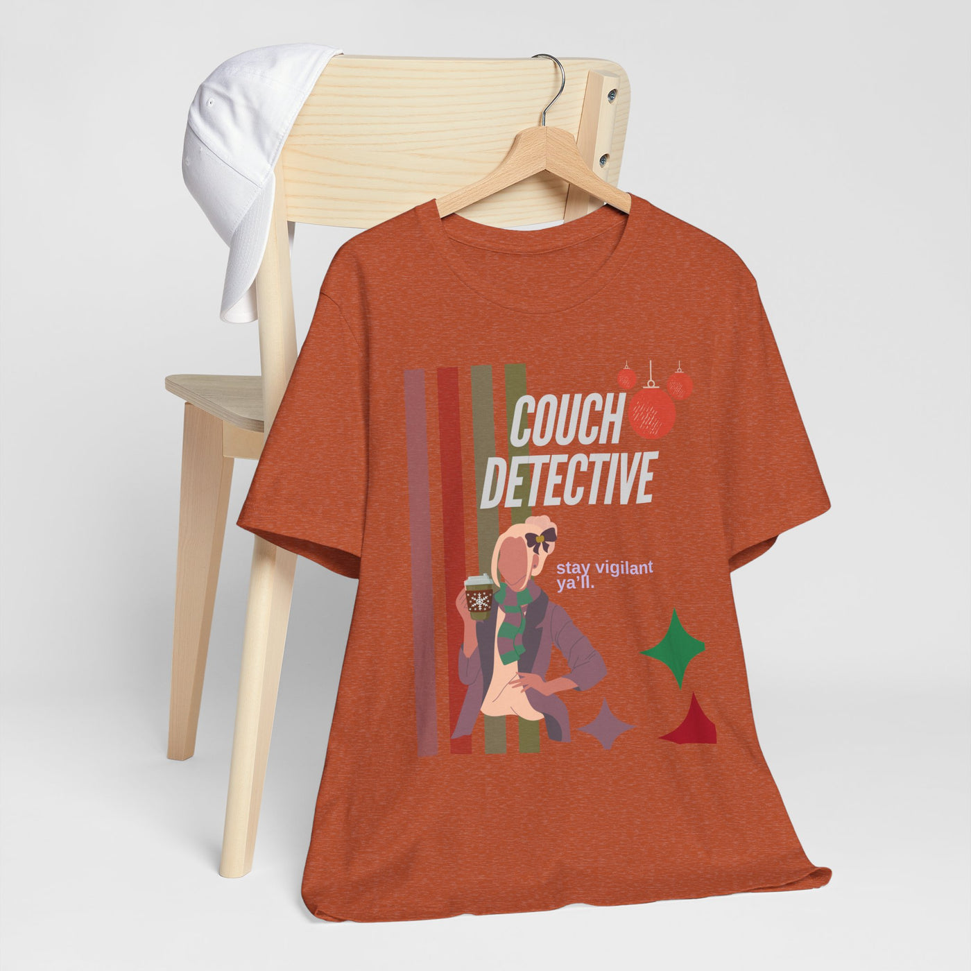 T-shirt: Couch Detective | Stay Vigilant | Holiday Edition