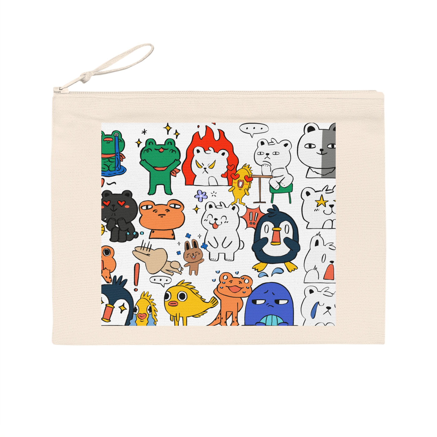 Pencil Case: Kawaii Animal Cartoon