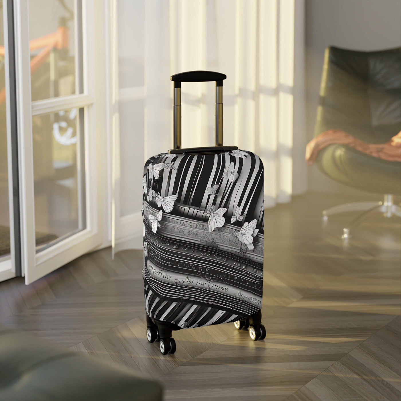 Luggage Cover: Stylish Flight of the Butterfly | Travel Accessory for Adventurers | Unique Suitcase Protector | Perfect for Gifts & Events