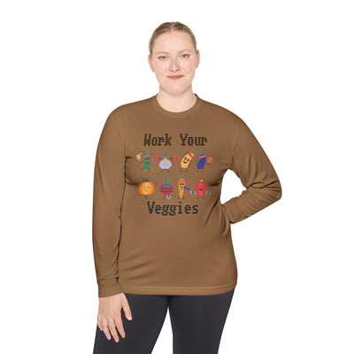 T-Shirt: Work Your Veggies - Lightweight Long Sleeve Tee