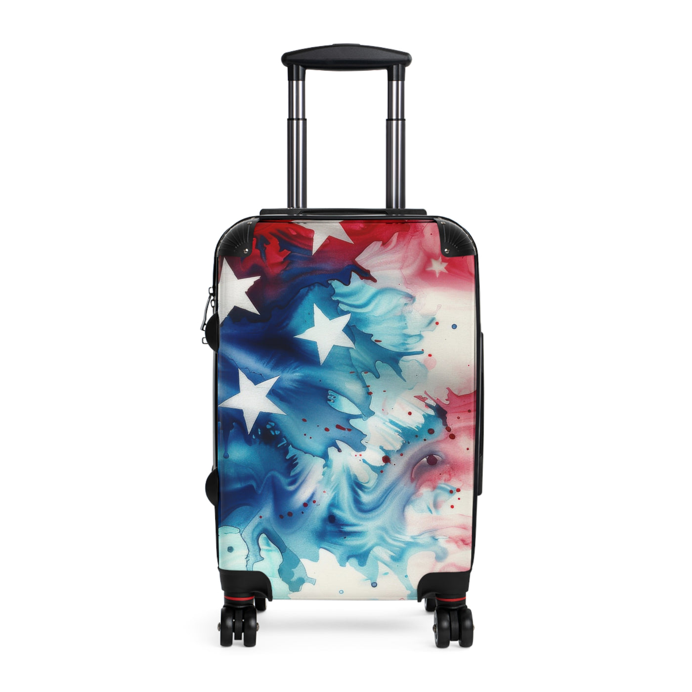 Suitcase: Patriotic Suitcase - Red, White & Blue Luggage, Travel Gear, Funny Gift for Travelers, Fourth of July, Summer Vacation