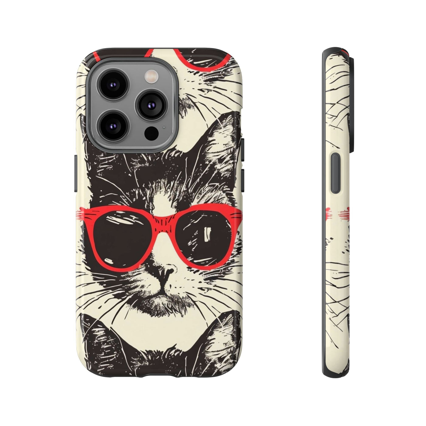 Phone Case: Sassy Cat Phone Case, Cute Cat Lovers Gift, Pet Lover Accessory, Fun Cat Phone Cover, Stylish Gadget Protection