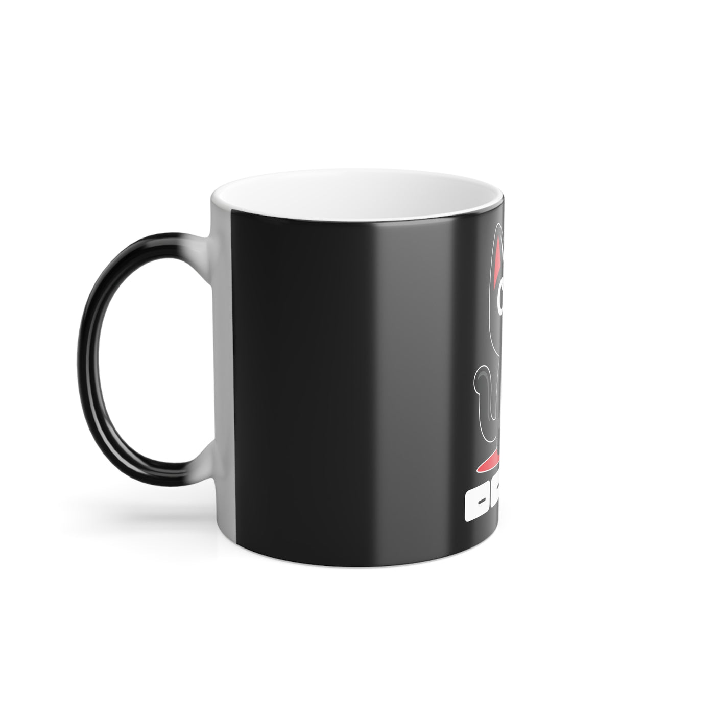 Mug: Murder Cat Mug, Fun Gift for Cat Lovers, Oops! Design, Heat Sensitive Coffee Mug, Playful Kitchen Decor