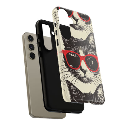 Phone Case: Sassy Cat Phone Case, Cute Cat Lovers Gift, Pet Lover Accessory, Fun Cat Phone Cover, Stylish Gadget Protection