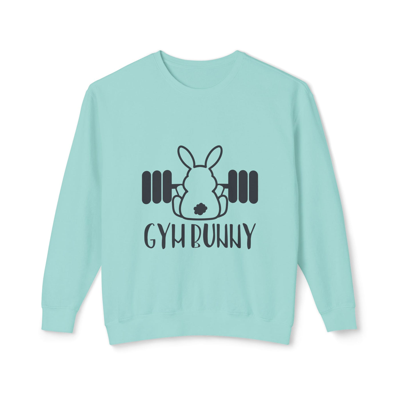 Sweatshirt: Gym Bunny Unisex Lightweight Crewneck Sweatshirt - Perfect for Fitness Enthusiasts
