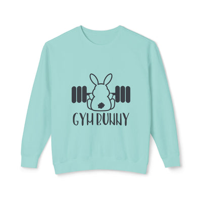 Sweatshirt: Gym Bunny Unisex Lightweight Crewneck Sweatshirt - Perfect for Fitness Enthusiasts