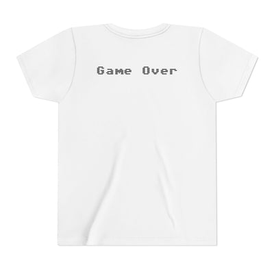 T-Shirt: Youth Gaming Graphic Tee with Colorful Controller Design - Gamer / Game Over