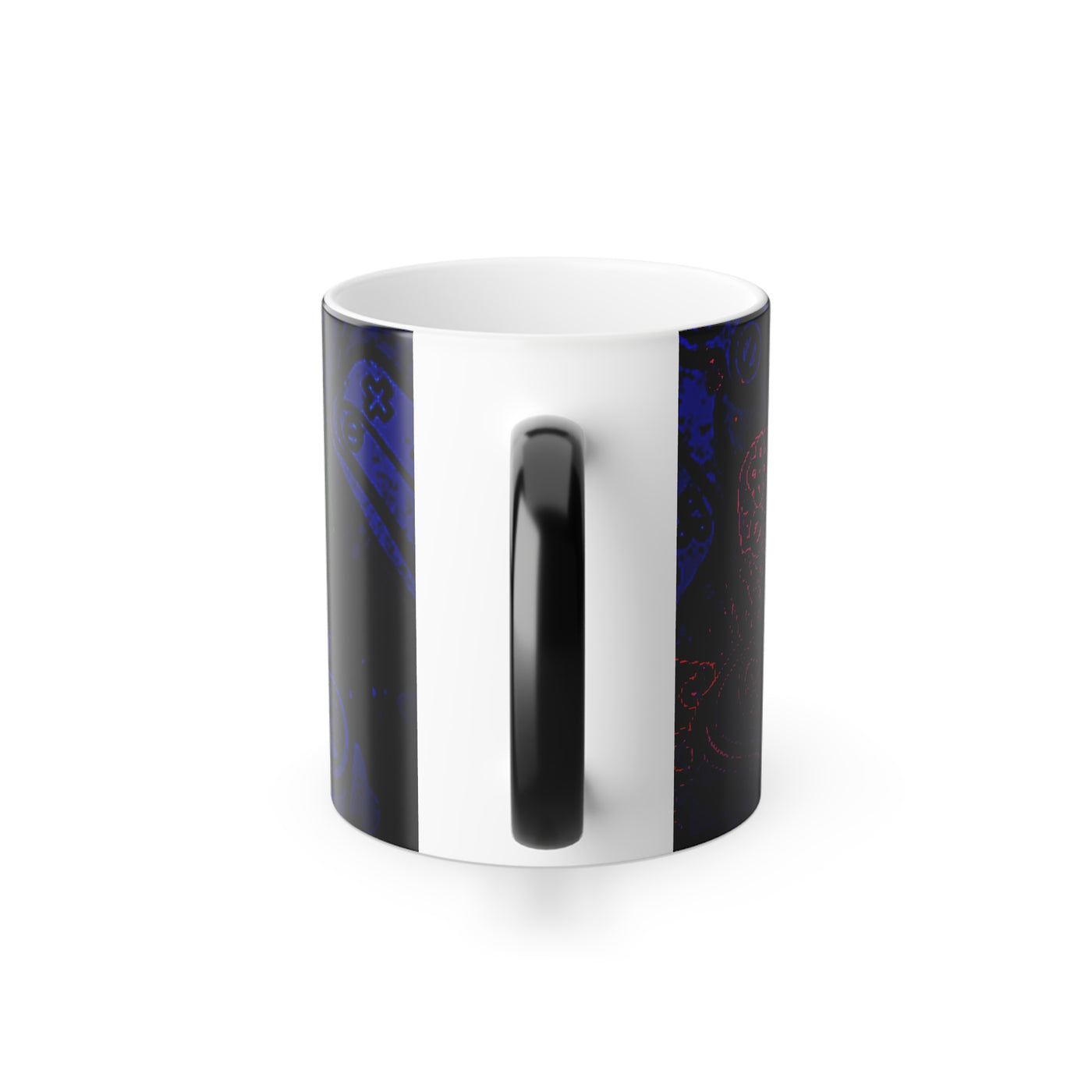 Mug: Dark Gamer Retro Gamer Design Color Morphing Mug, 11oz