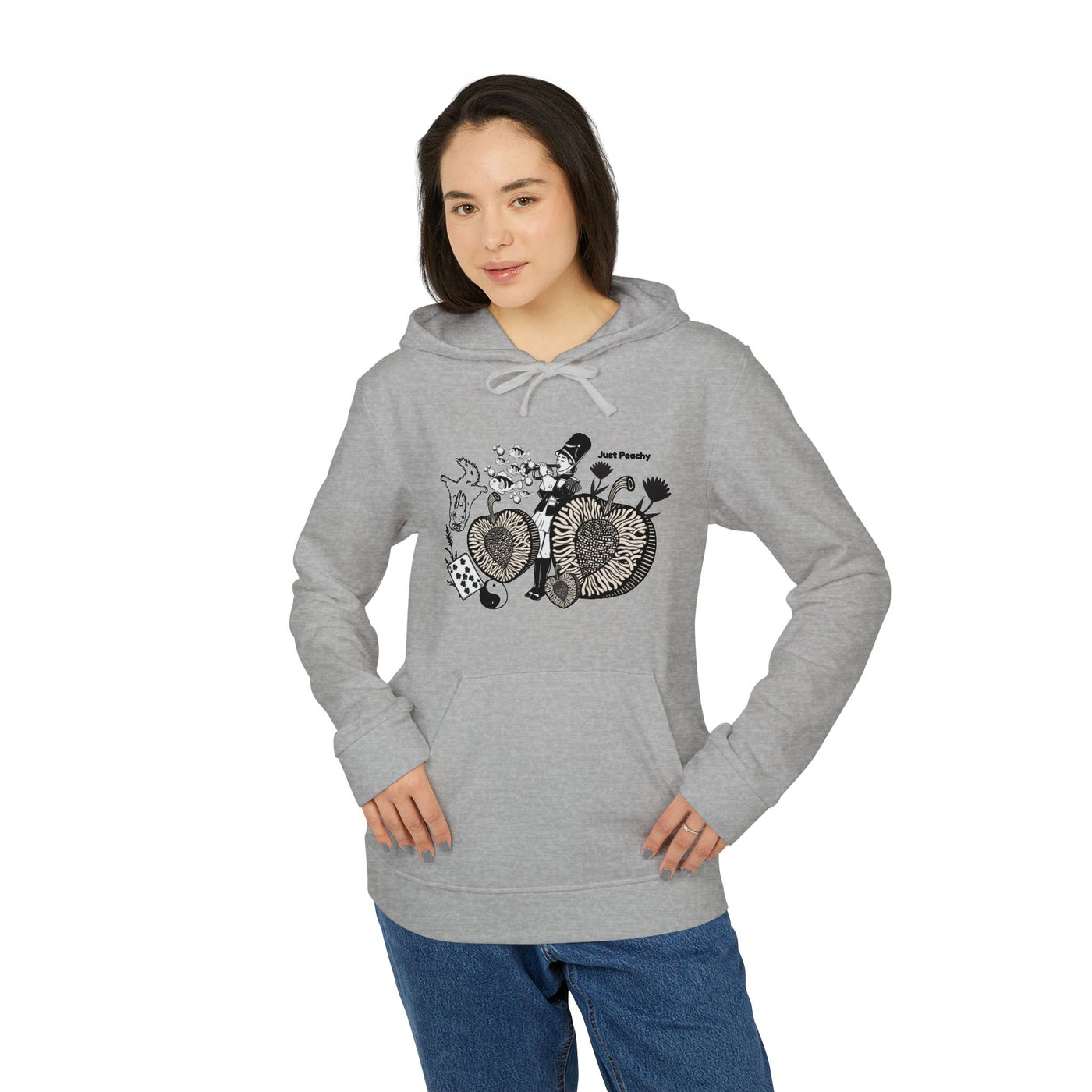 Fleece Hoodie: Just Peachy