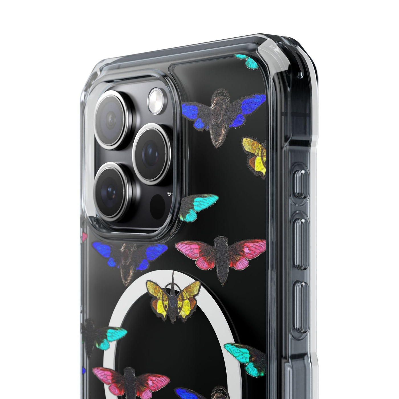 Phone Case: Magnetic Glow Moth Clear Impact Iphone Case