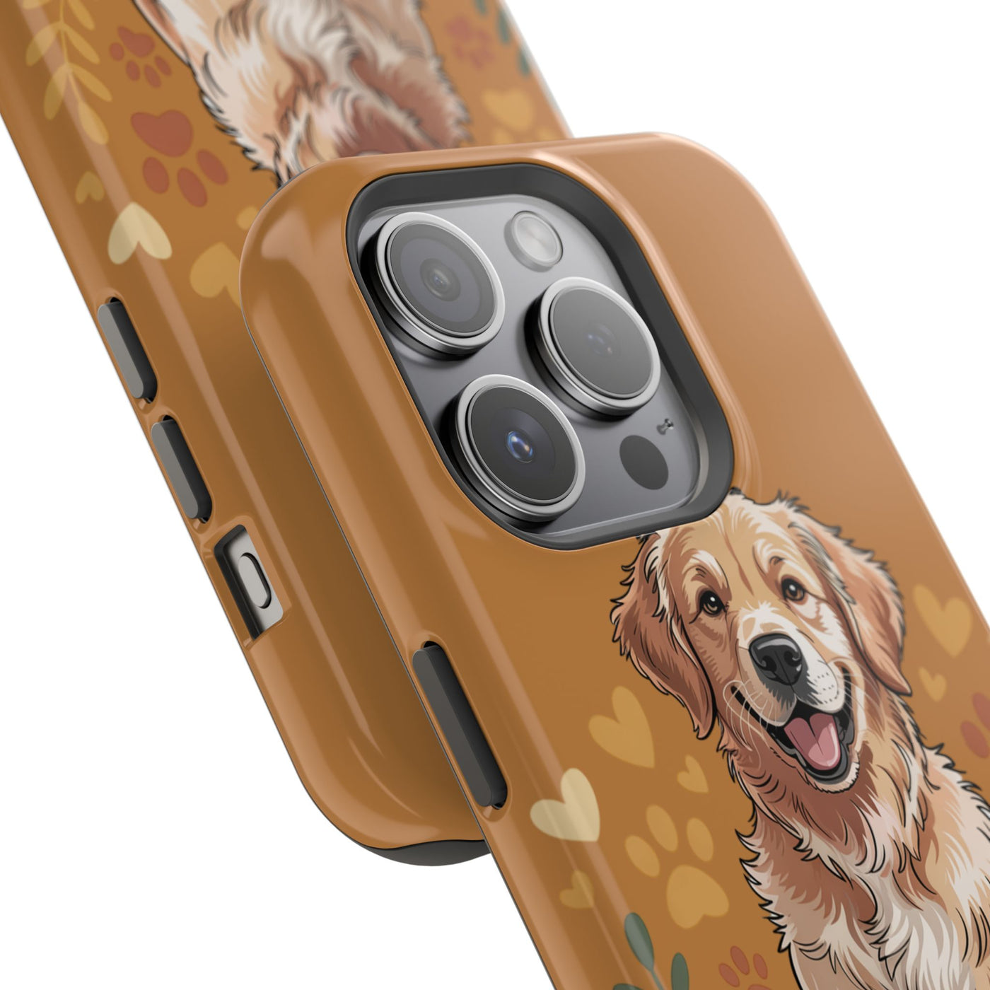 Dog Lover Magnetic Phone Case, Cute Pet Cases for iPhone, Dog-themed Phone Covers, Golden Retriever Case, Gifts for Dog Owners