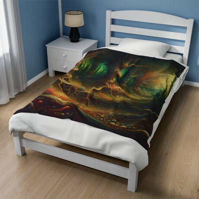 Velveteen Plush Blanket - Dark Forest Wicked Witch Collection