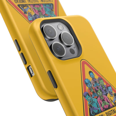 Phone Case: Zombie-Themed Tough Case for iPhone, Caution Digital Undead Phone Cover, Phone Accessory for Halloween, Unique Gift Idea, Trendy Phone [...]
