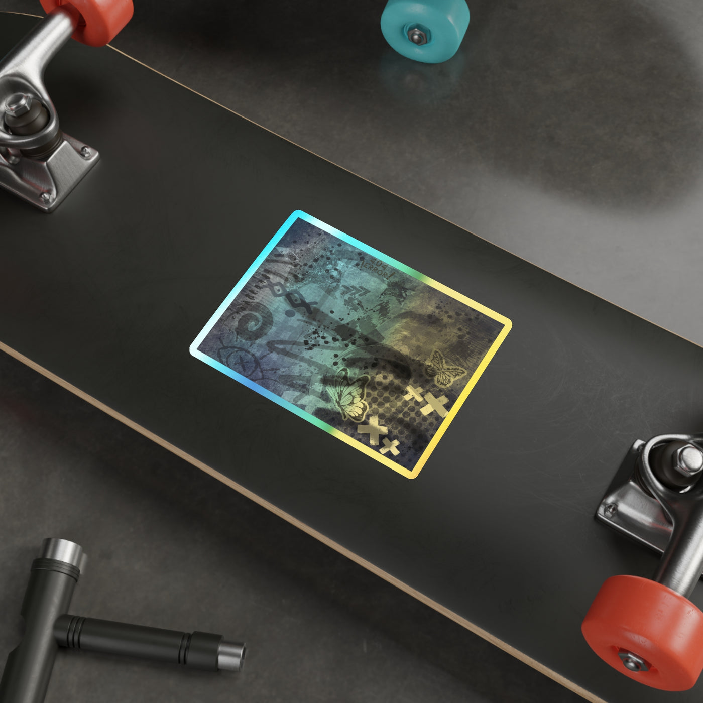 Die-Cut Stickers: For the Punks | Holographic Style