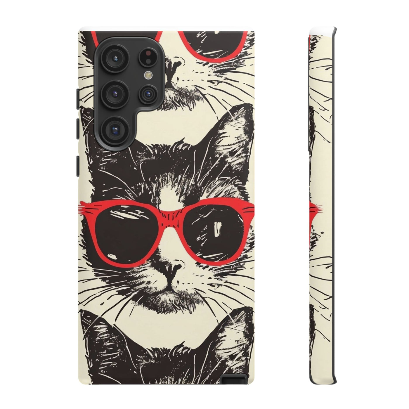 Phone Case: Sassy Cat Phone Case, Cute Cat Lovers Gift, Pet Lover Accessory, Fun Cat Phone Cover, Stylish Gadget Protection