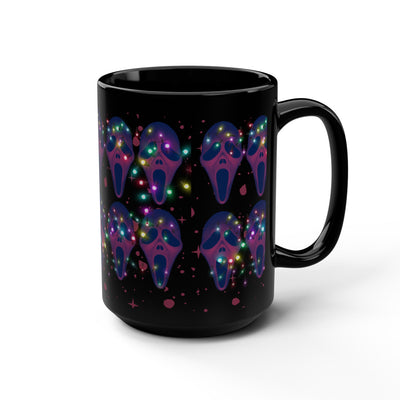 Mug: Scream with Christmas lights