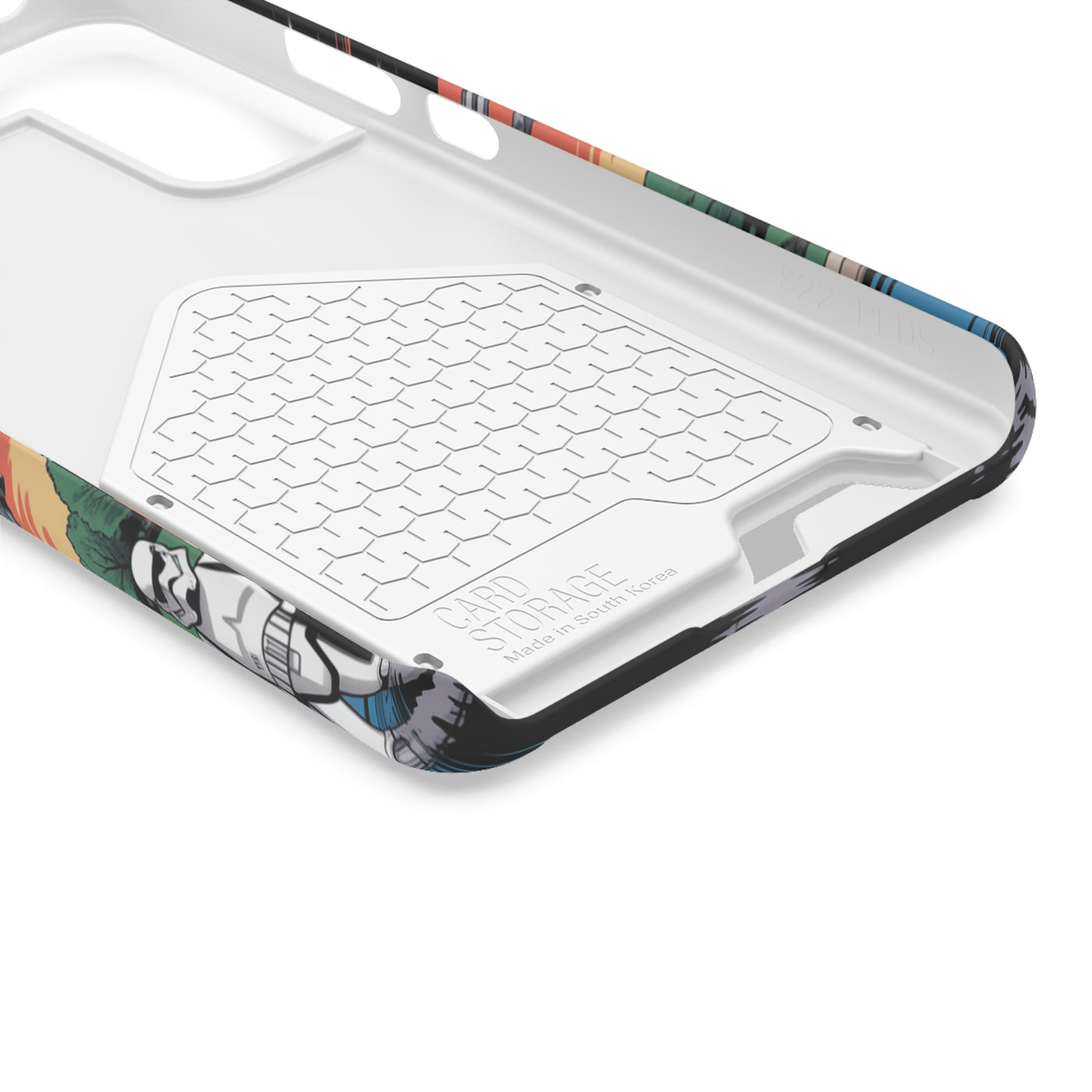 Phone Case: Galaxy-Inspired Phone Case with Card Holder, Space-Themed Gift, Star Wars-Inspired Design, Geek Accessories, Unique Phone Cover