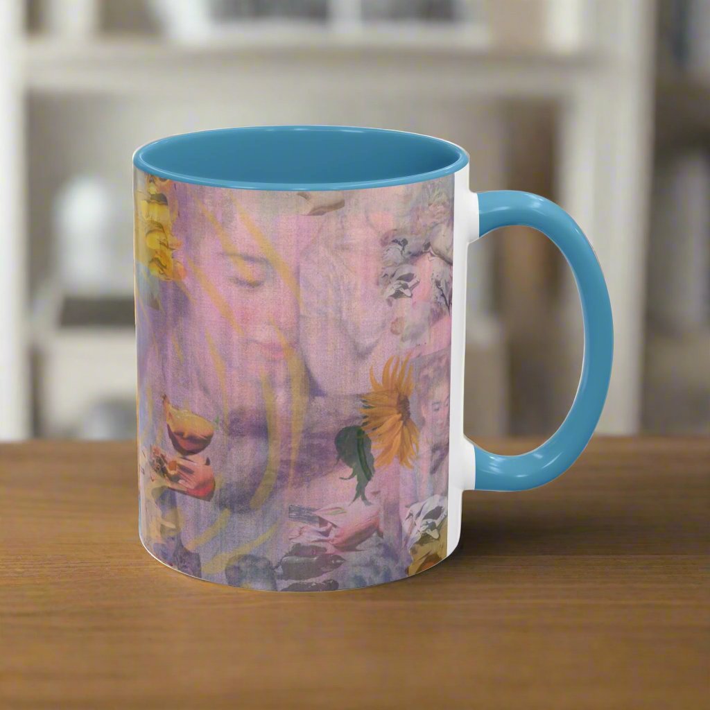 Mug: Fine Art Painterly mug | Blue and Yellow