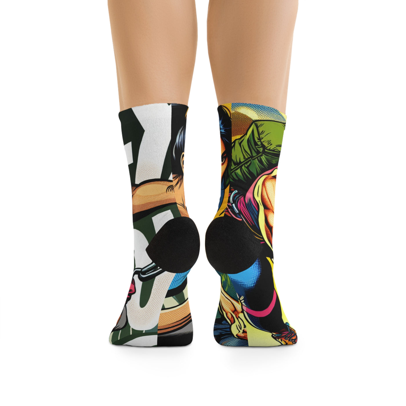 Socks: Eco-Friendly Asymetric Superhero Climber Socks