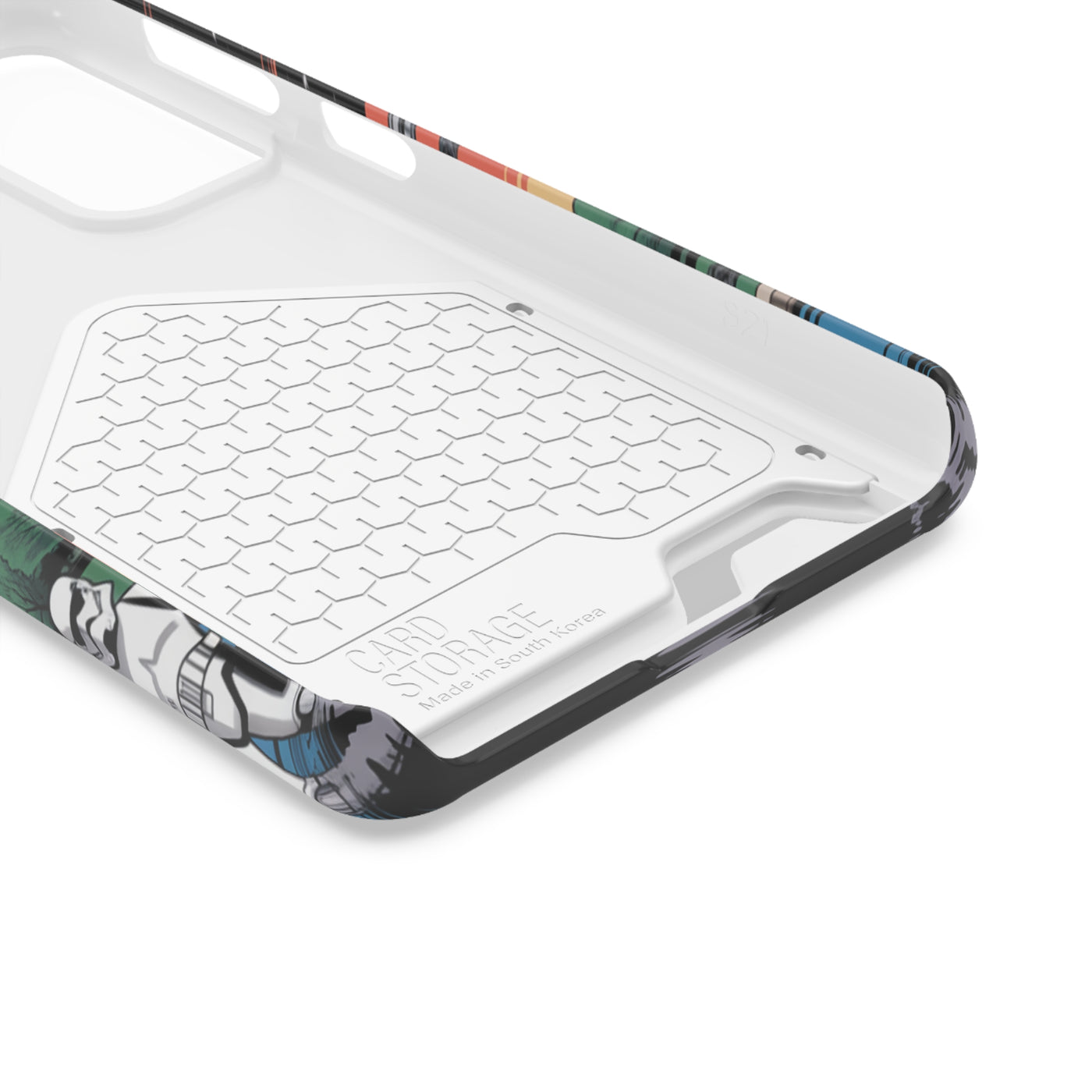 Phone Case: Galaxy-Inspired Phone Case with Card Holder, Space-Themed Gift, Star Wars-Inspired Design, Geek Accessories, Unique Phone Cover