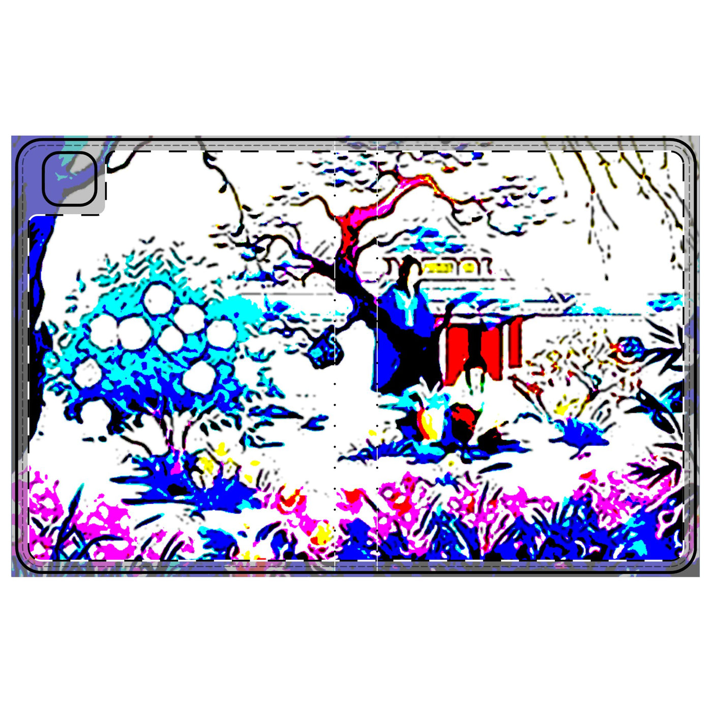Tablet Case: Standout Anime-Inspired Vibrant Apothecary Faux Leather Case