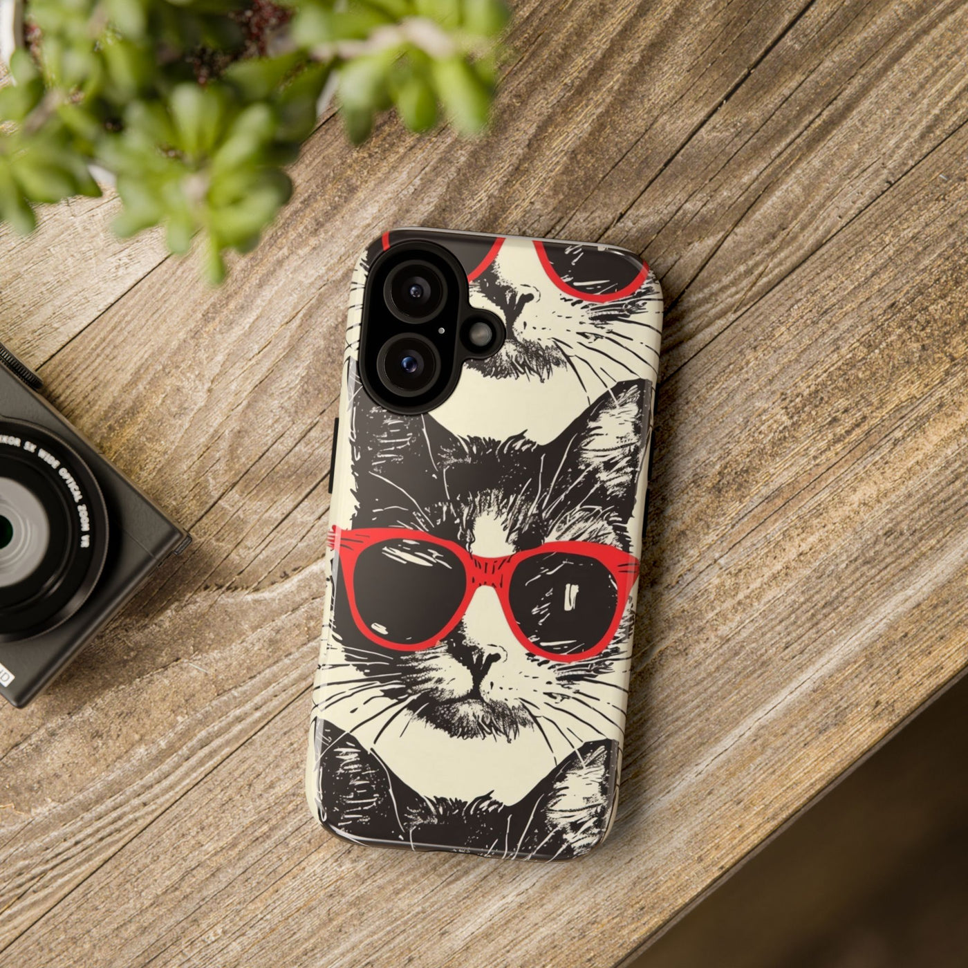 Phone Case: Sassy Cat Phone Case, Cute Cat Lovers Gift, Pet Lover Accessory, Fun Cat Phone Cover, Stylish Gadget Protection