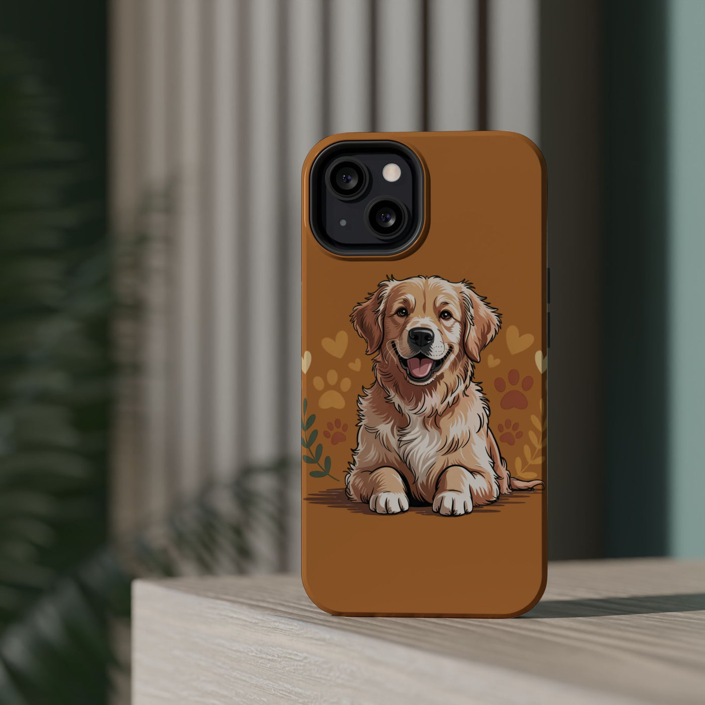 Dog Lover Magnetic Phone Case, Cute Pet Cases for iPhone, Dog-themed Phone Covers, Golden Retriever Case, Gifts for Dog Owners
