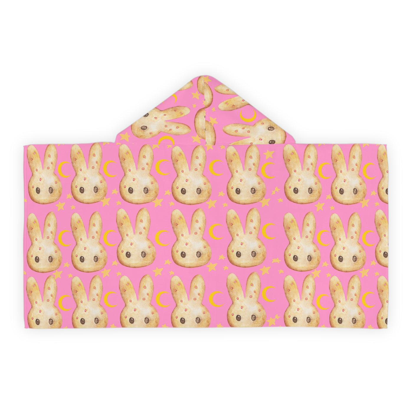 Hooded Towel: Cute Bunny cookies | kids