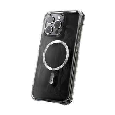 Phone Case:  Subtle Antique Skeletons Magnetic Clear Impact Case for iPhone