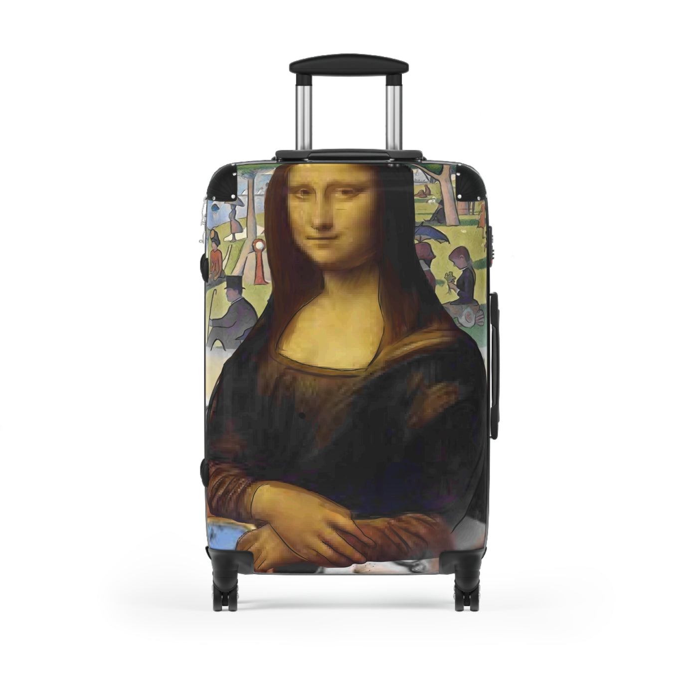 Suitcase: Designer Luggage Limited Edition Artistic Mona Lisa Collage
