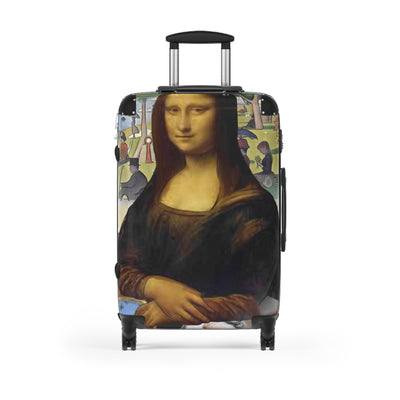 Suitcase: Designer Luggage Limited Edition Artistic Mona Lisa Collage
