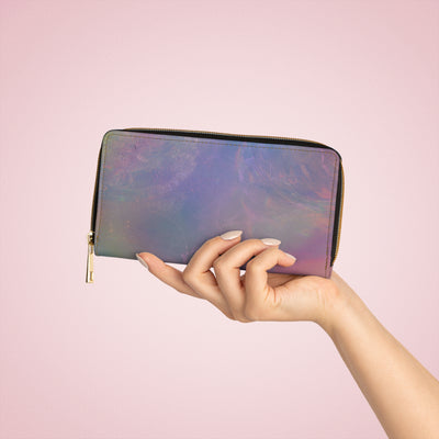 Wallet: Iridescent Zipper Wallet