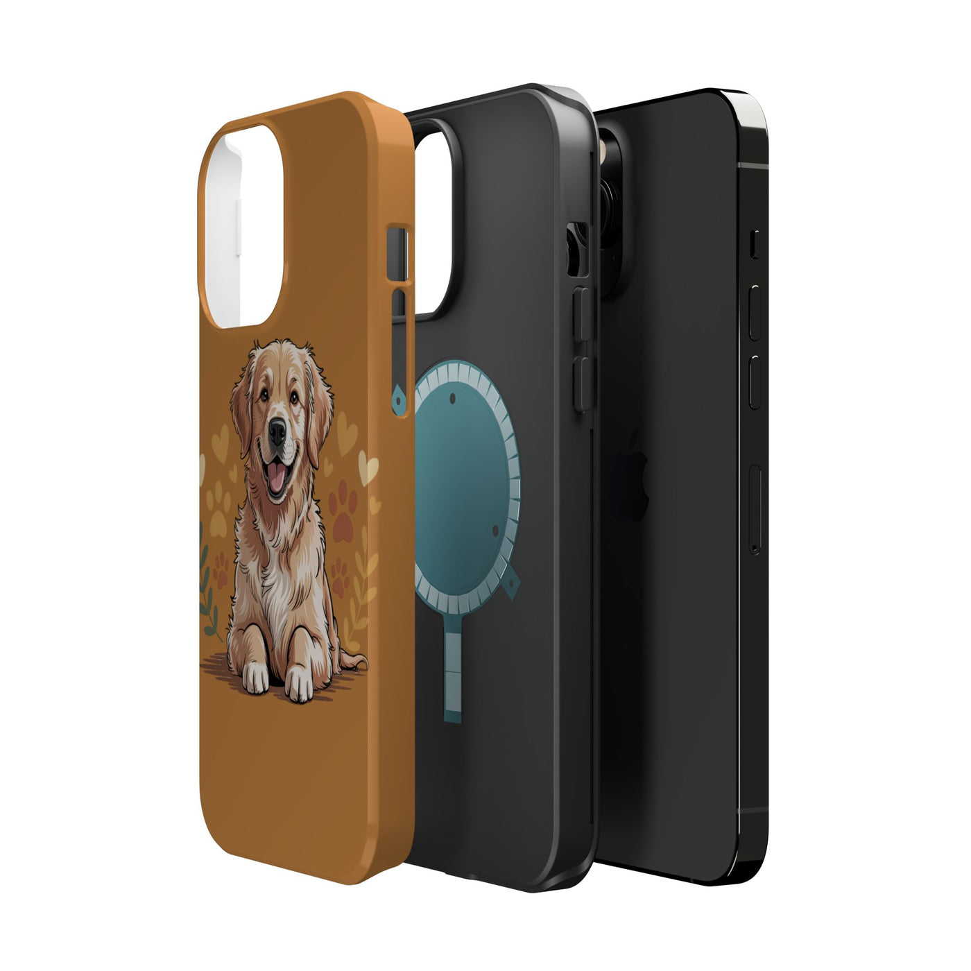Dog Lover Magnetic Phone Case, Cute Pet Cases for iPhone, Dog-themed Phone Covers, Golden Retriever Case, Gifts for Dog Owners
