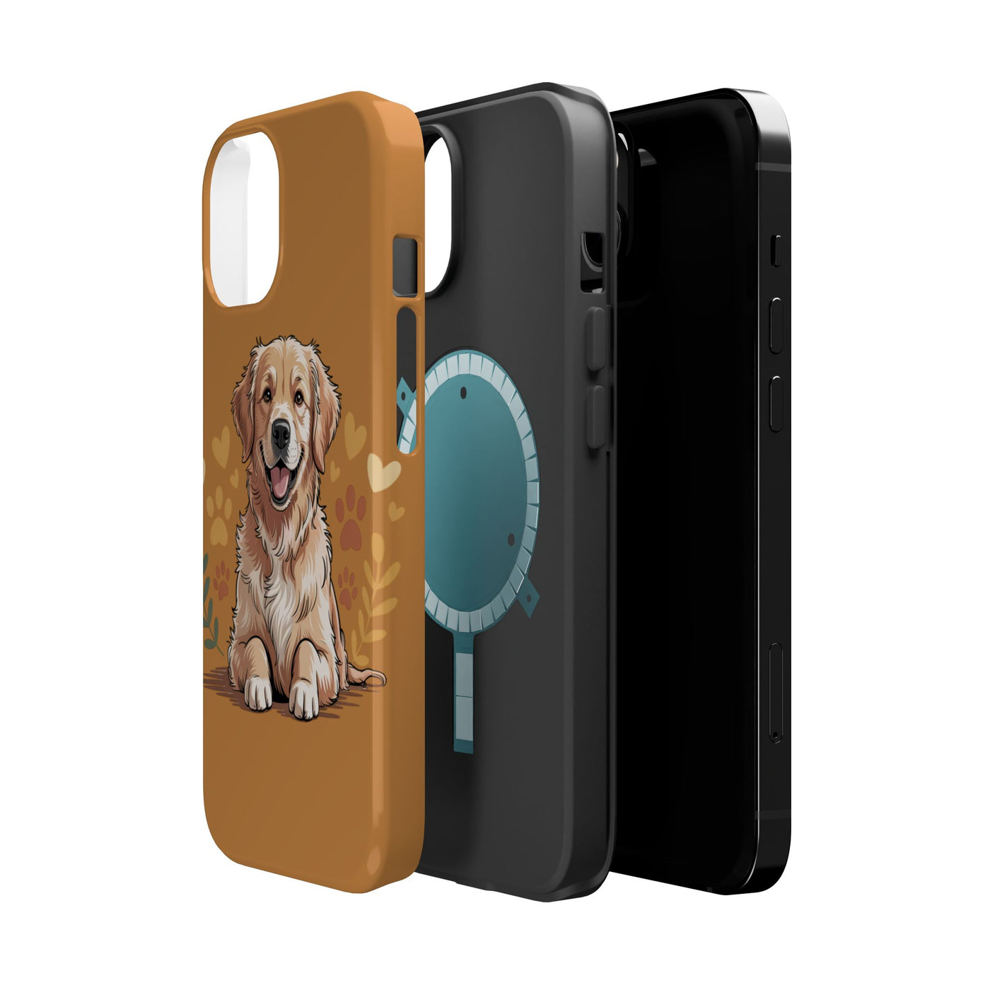 Dog Lover Magnetic Phone Case, Cute Pet Cases for iPhone, Dog-themed Phone Covers, Golden Retriever Case, Gifts for Dog Owners