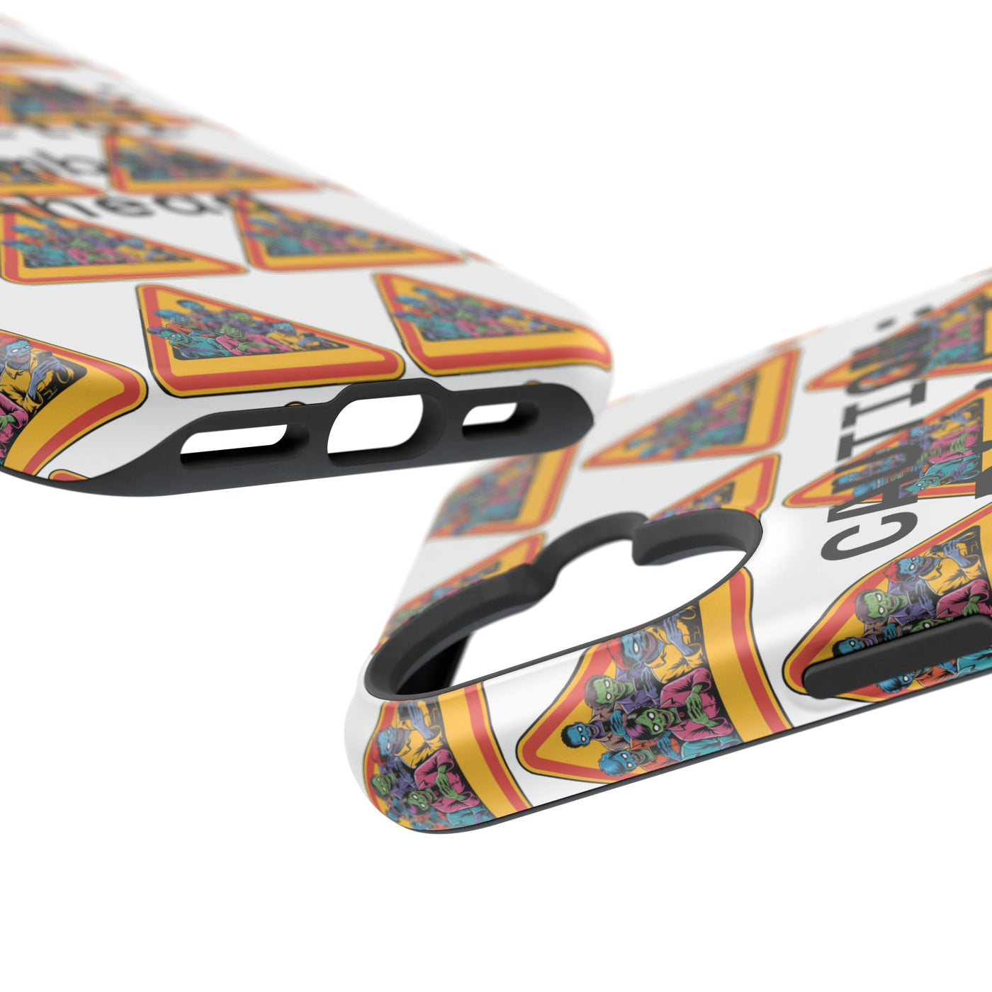 Phone Case: Caution: Digital Zombie Ahead Phone Case | Quirky Smartphone Protection, Unique Gift, Trendy Accessory, Fun Design, Geeky Style
