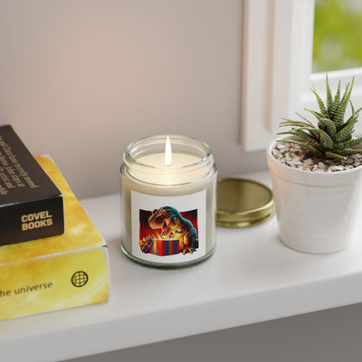Candle: Little Arms  - Dinosaur -Themed Scented Candles - Coconut Apricot Wax (4oz & 9oz)