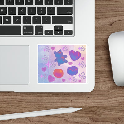 Die Cut Stickers: Purple Gummy Gummy Design