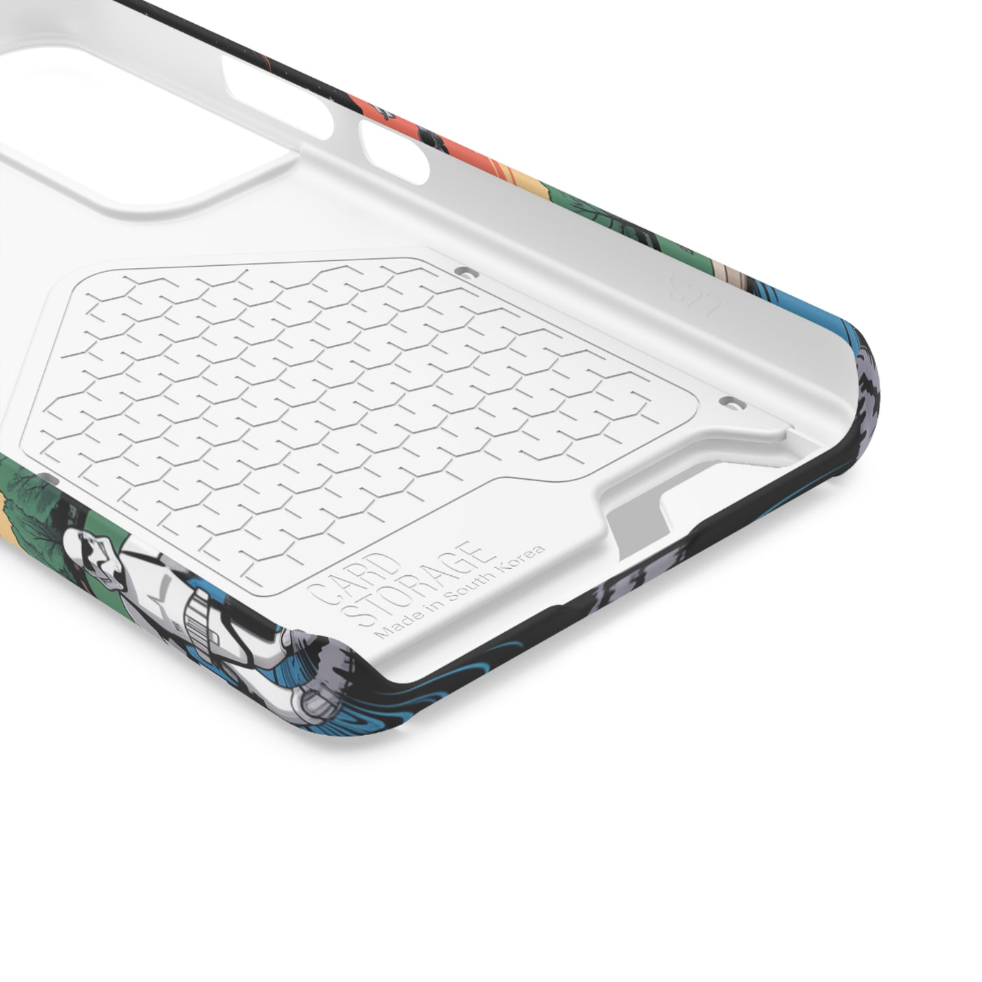 Phone Case: Galaxy-Inspired Phone Case with Card Holder, Space-Themed Gift, Star Wars-Inspired Design, Geek Accessories, Unique Phone Cover